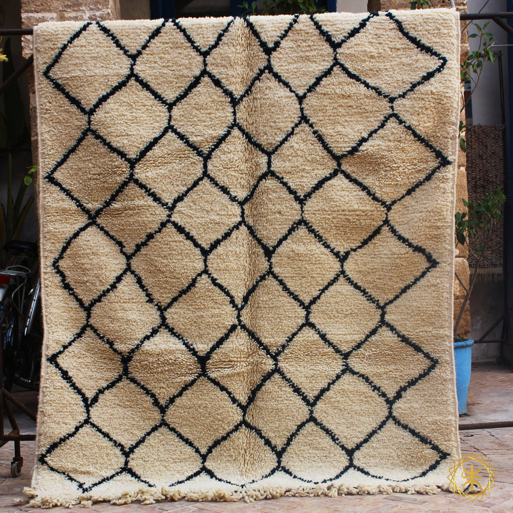 Vintage Beni Ourain Rug , Vintage Marmoucha , handmade rug , moroccan rug , berber rug , berber