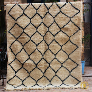 Vintage Beni Ourain Rug , Vintage Marmoucha , handmade rug , moroccan rug , berber rug , berber