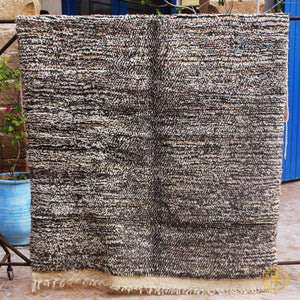 Grey and White Moroccan beni ourain rugs , rag rug,woven rug,bohemian rug, rustic rug , handwoven rug,wool area rug,berber rug