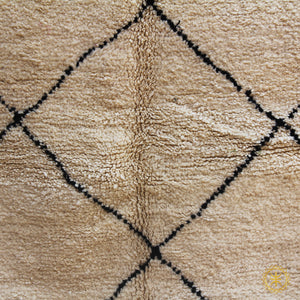 Beni Ourain Rug , white and black rug , wool rug , handmade rug , cream rug , moroccan rug , berber rug